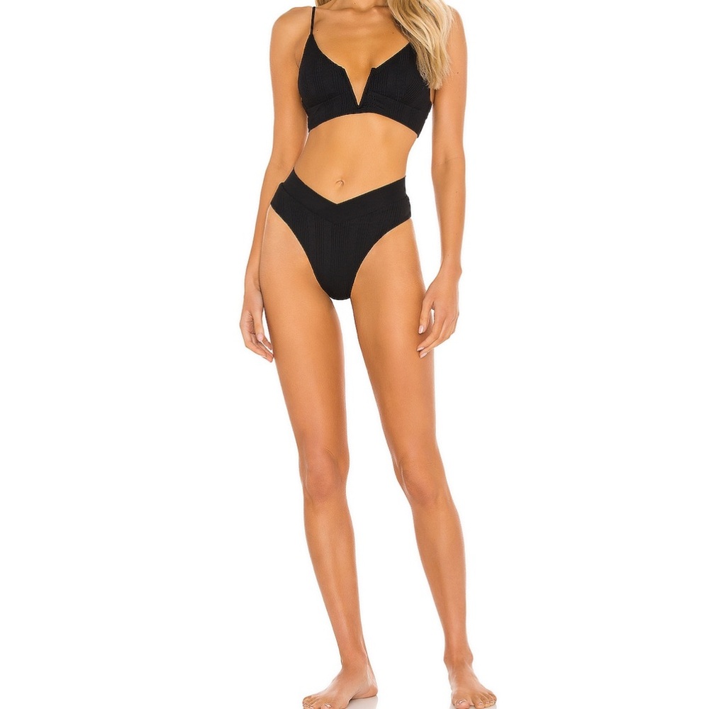 L*SPACE Black Women's Swimwear Set